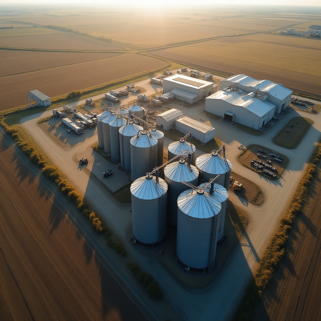 Агропромышленное предприятие на просторах Казахстана